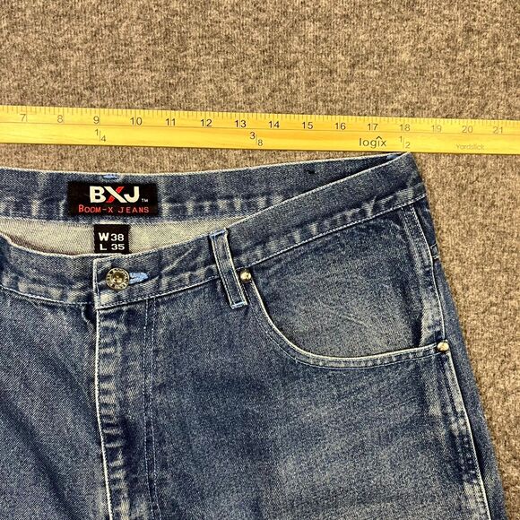 Boom-X Jeans 36x31.5 VTG 90s Baggy Hip Hop Streetwear Skater Y2K Denim Carpenter - Picture 7 of 10